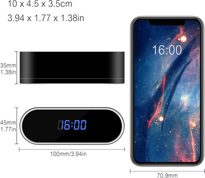 📷 Mini Cámara Espía Reloj WiFi HD | Visión Nocturna + Detección de Movimiento